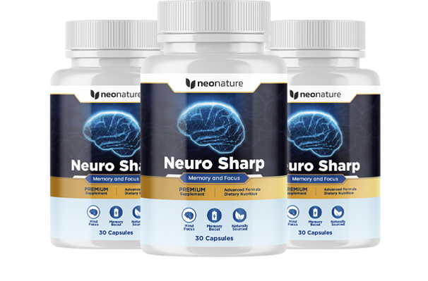 Neuro Sharp™ Brain Health Supplement Bottle